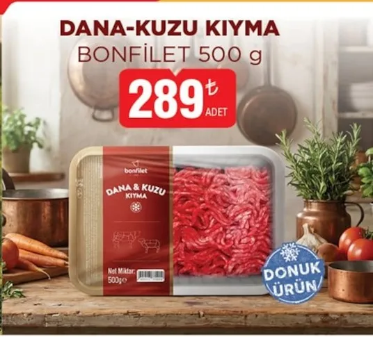 Dana-Kuzu Kıyma Bonfilet 500 G