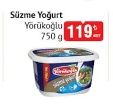 Süzme Yoğurt Yörükoğlu 750 G
