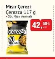Çerezza Mısır Çerezi 117 G Süt Mısır Aromalı