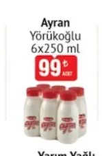 Ayran Yörükoğlu 6X250 Ml
