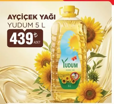 Yudum Ayçiçek Yağı 5 L