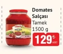 Tamek Domates Salçası 1500 G