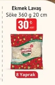 Söke Ekmek Lavaş 360 G 20 Cm