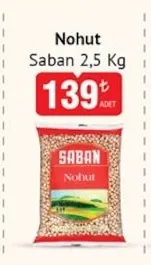 Saban Nohut 2,5 Kg