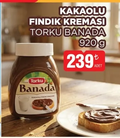 Torku Banada Kakaolu Fındık Kreması 920 G