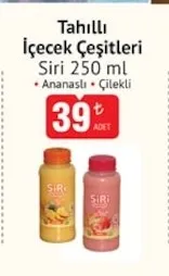 Siri Tahıllı İçecek Çeşitleri 250 Ml