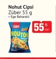 Züber Nohut Cipsi 55 G Ege Baharatlı
