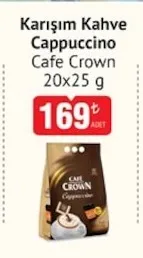 Cafe Crown Karışım Kahve Cappuccino 20X25 G