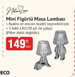 Natura Love Mini Figürlü Masa Lambası