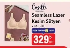 Casilli Seamless Lazer Kesim Sütyen