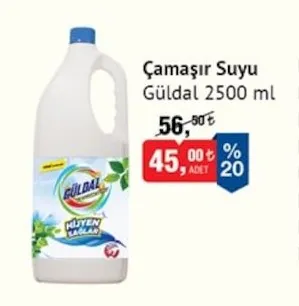 Çamaşır Suyu Güldal 2500 Ml
