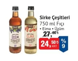 Sirke Çeşitleri 750 Ml Fıçı Elma Üzüm