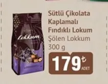 Sütlü Çikolata Kaplamali Findikli Lokum Şölen Lokkum 300 G