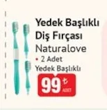 Naturalove Yedek Başlıklı Diş Fırçası 2 Adet