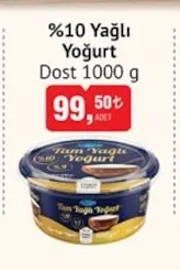 Dost %10 Yağlı Yoğurt 1000 G