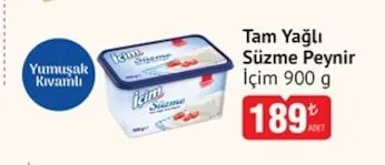 İçim Tam Yağlı Süzme Peynir 900 G