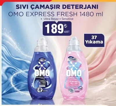 Omo Express Fresh Sıvı Çamaşır Deterjanı 1480 Ml