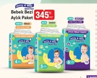 Jenny & Willy Bebek Bezi Aylık Paket