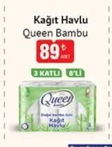 Queen Bambu Kağıt Havlu 6'Lı