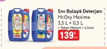 Mr.Oxy Maxima Sıvı Bulaşık Deterjanı 3,5 L + 0,5 L