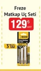 Freze Matkap Uç Seti 3'Lü