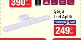 Şarjlı Led Aplik
