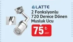 Latte 2 Fonksiyonlu 720 Derece Dönen Musluk Ucu