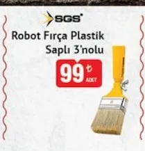Sgs Robot Fırça Plastik Saplı 3'Nolu