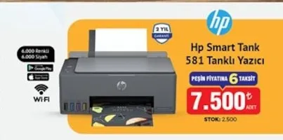 Hp Smart Tank 581 Tanklı Yazıcı
