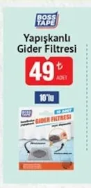 Boss Tape Yapışkanlı Gider Filtresi 10'Lu