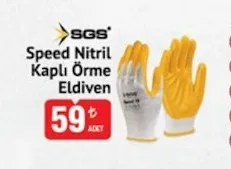 Sgs Speed Nitril Kaplı Örme Eldiven