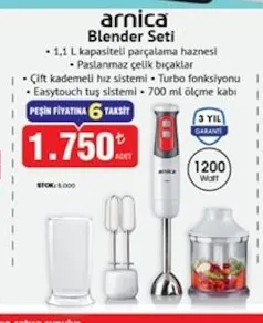 Arnica Blender Seti
