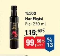 %100 Nar Ekşisi Fıçı 250 Ml