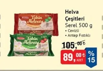 Helva Çeşitleri Serel 500 G