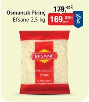 Osmancık Pirinç Efsane 2,5 Kg