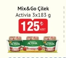 Mix&Go Çilek Activia 3X183 G
