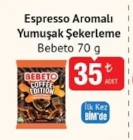 Espresso Aromalı Yumuşak Şekerleme Bebeto 70 G