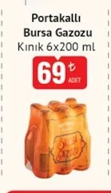 Kınık Portakallı Bursa Gazozu 6X200 Ml