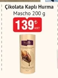 Mascho Çikolata Kaplı Hurma 200 G