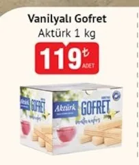 Aktürk Vanilyalı Gofret 1 Kg