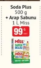 Soda Plus 500 G + Arap Sabunu 1 L Miss