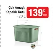 Çok Amaçlı Kapaklı Kutu