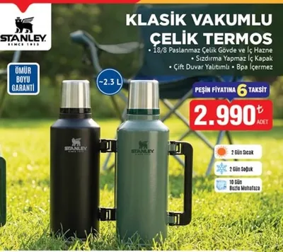 Klasik Vakumlu Çelik Termos