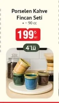 Porselen Kahve Fincan Seti