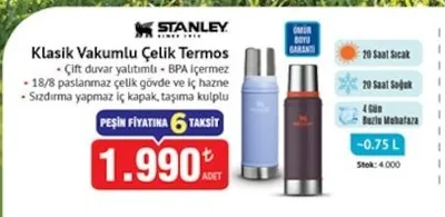 Stanley Klasik Vakumlu Çelik Termos