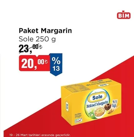 Paket Margarin Sole 250 G