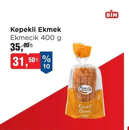 Kepekli Ekmek Ekmecik 400 G