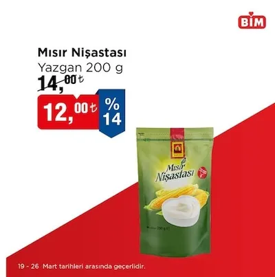 Mısır Nişastası Yazgan 200 G