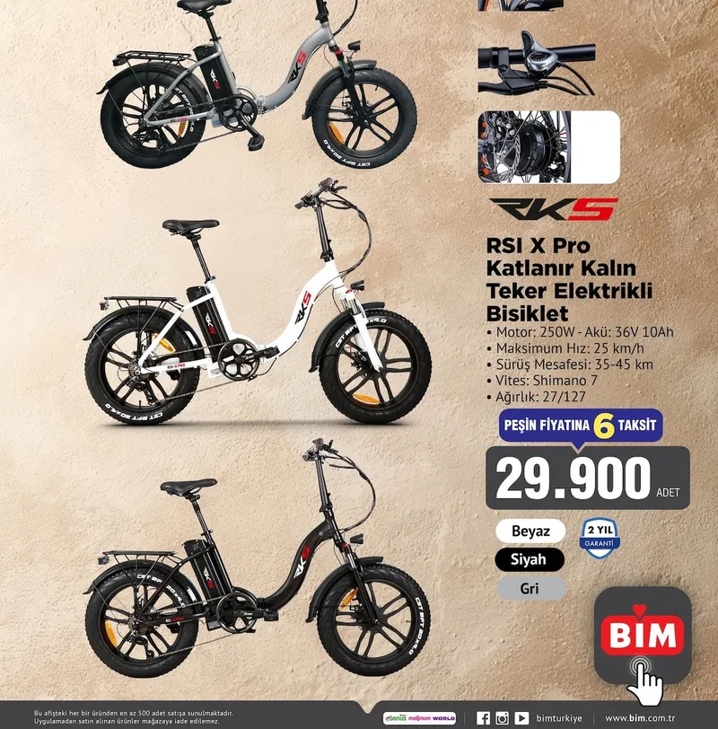 Rsi X Pro Katlanır Kalın Teker Elektrikli Bisiklet