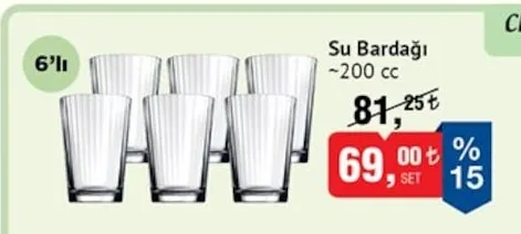 Su Bardağı ~200 Cc